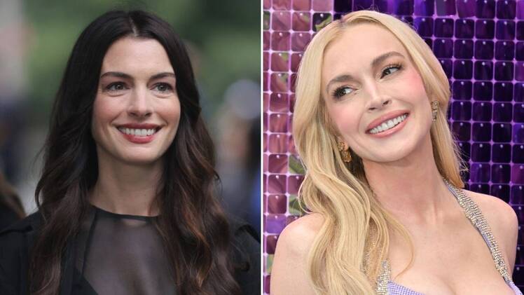 Anne Hathaway ‘Impressed’ With Lindsay Lohan’s ‘Re-Entry Into Hollywood,’ Wants Her to Join ‘Girl Gang’ 2 Featured 3 Anne Hathaway Lindsay Loahn